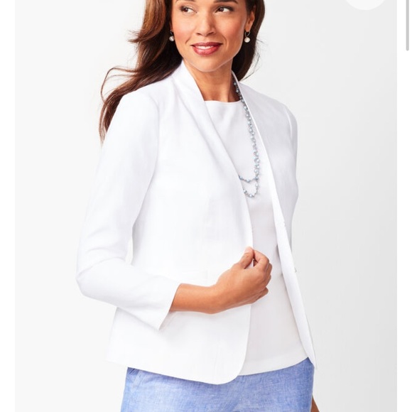 Talbots 100% Linen blazer super classy - Picture 6 of 9